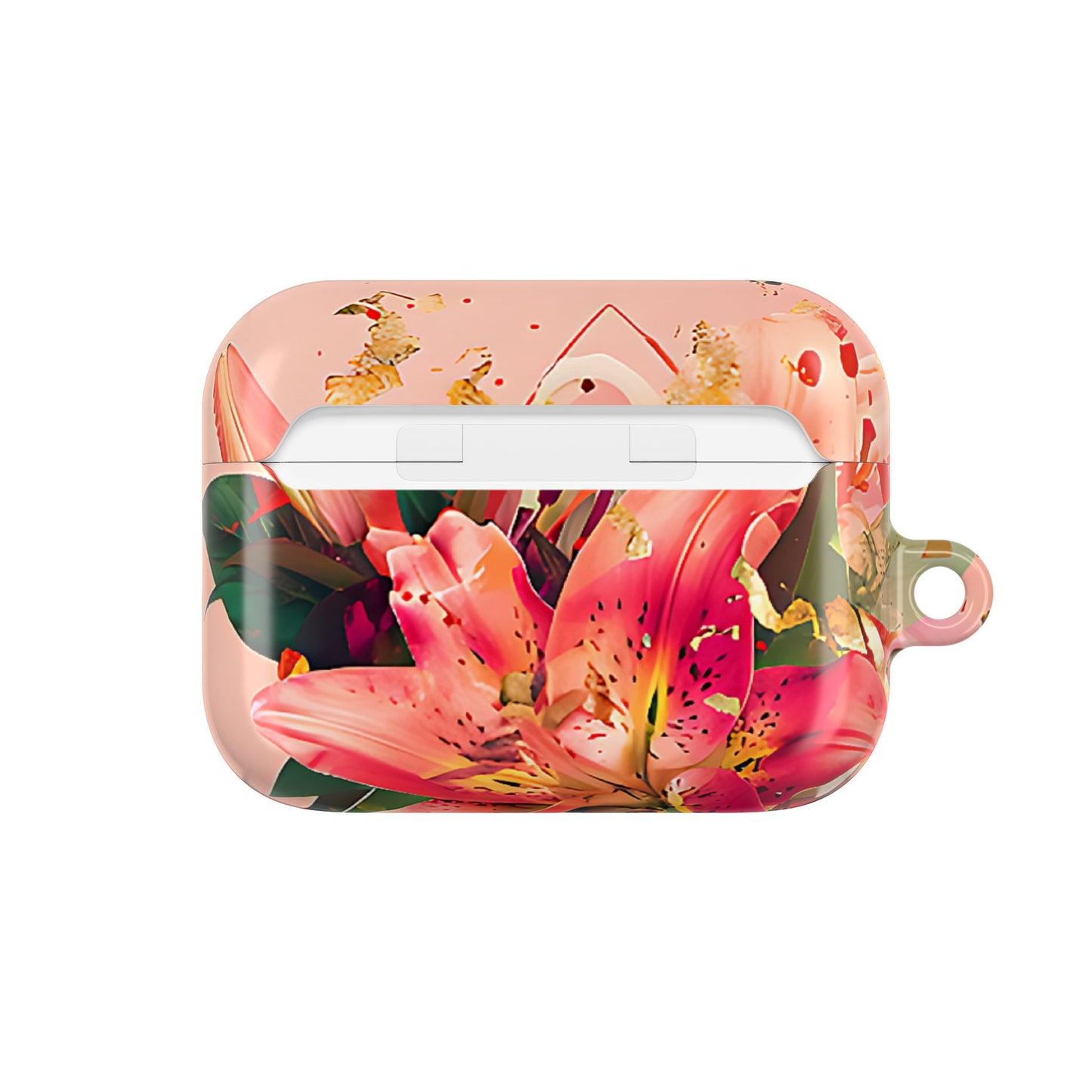 Elegant Pink Lily Print Floral AirPod Case - [HaveITcased]