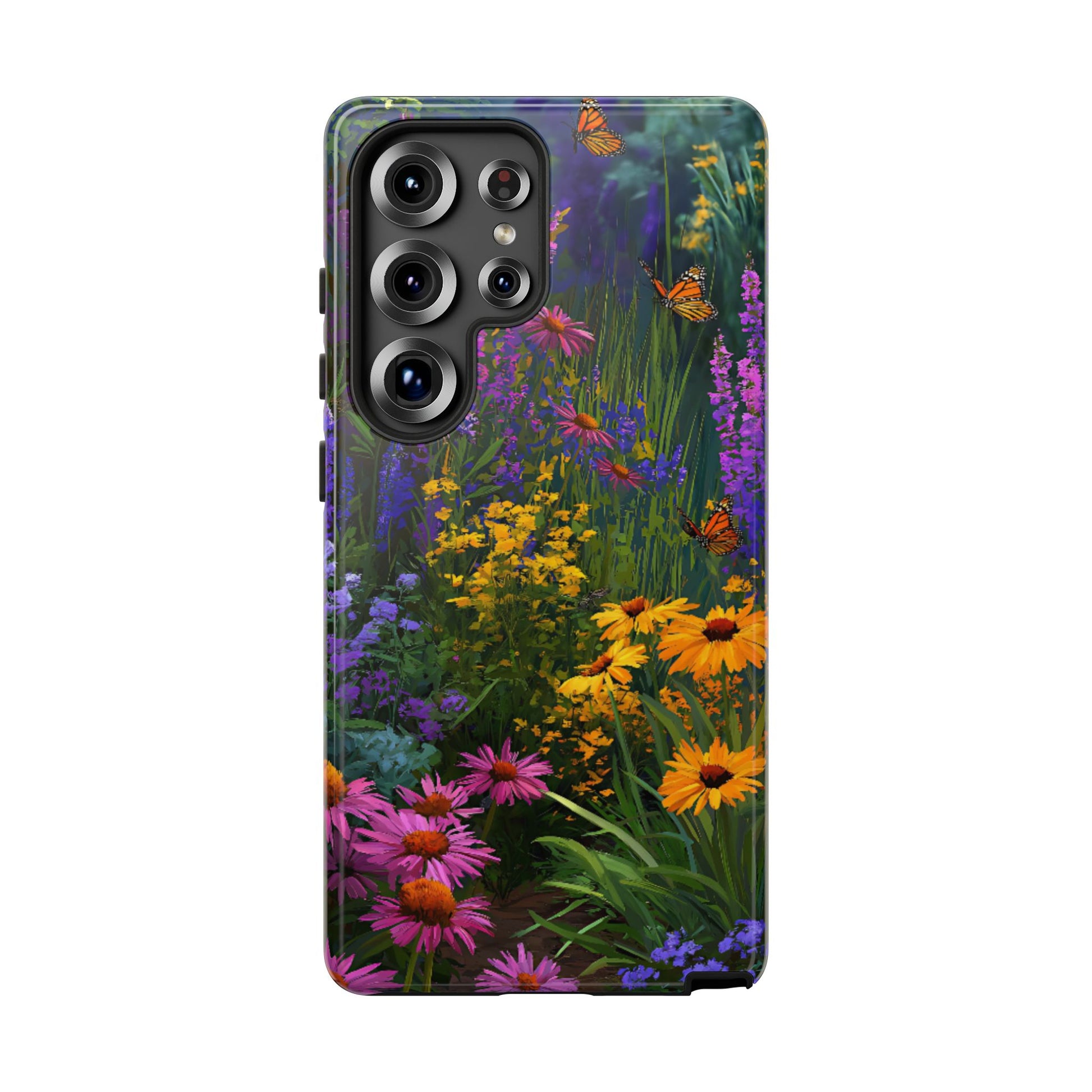 Wildflower Meadow Butterfly Tough Phone Case for iPhone, Samsung & Google Pixel. - [HaveITcased]