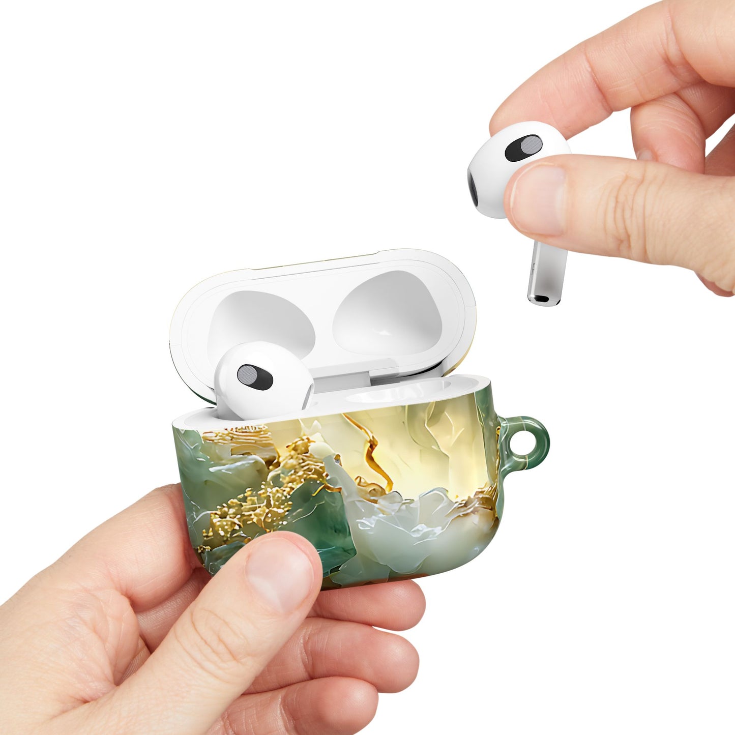 Luxury Jade Mountain Landscape AirPod Case - [HaveITcased]