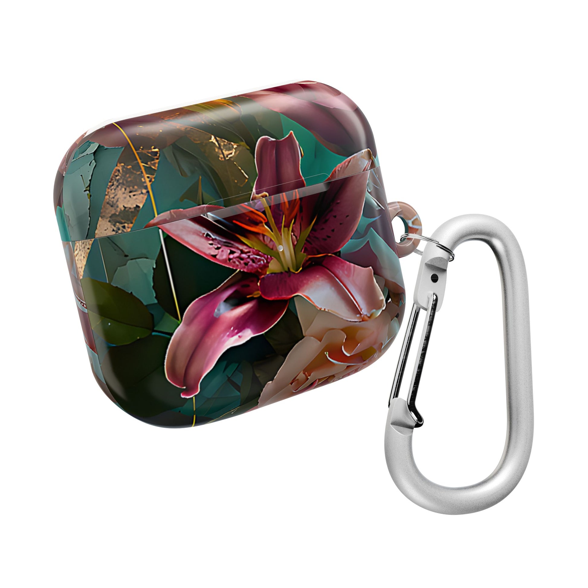 Pink Lily & Rose Design Floral AirPod Case - [HaveITcased]