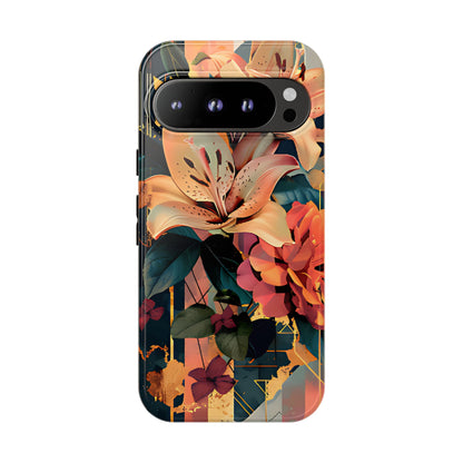 Luxury Floral Art with Lilies & Peonies Floral Phone Case - [HaveITcased]