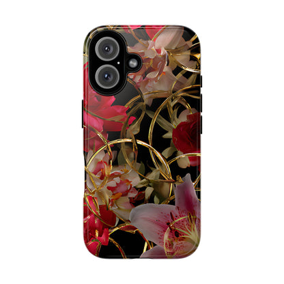 Orchid Gold Armor  Tough Floral Case For Phones - [HaveITcased]