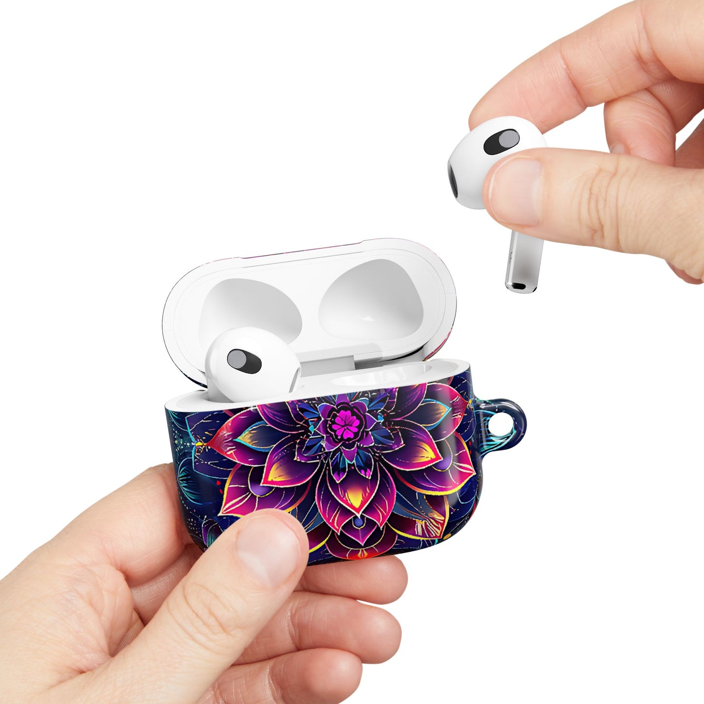 Luminous Lotus Bloom Floral Mandala Pattern  AirPod Case - [HaveITcased]