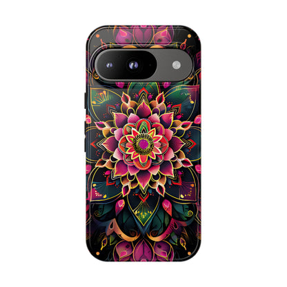 Vivid Bloom Armor Mandala Tough Floral Case - [HaveITcased]