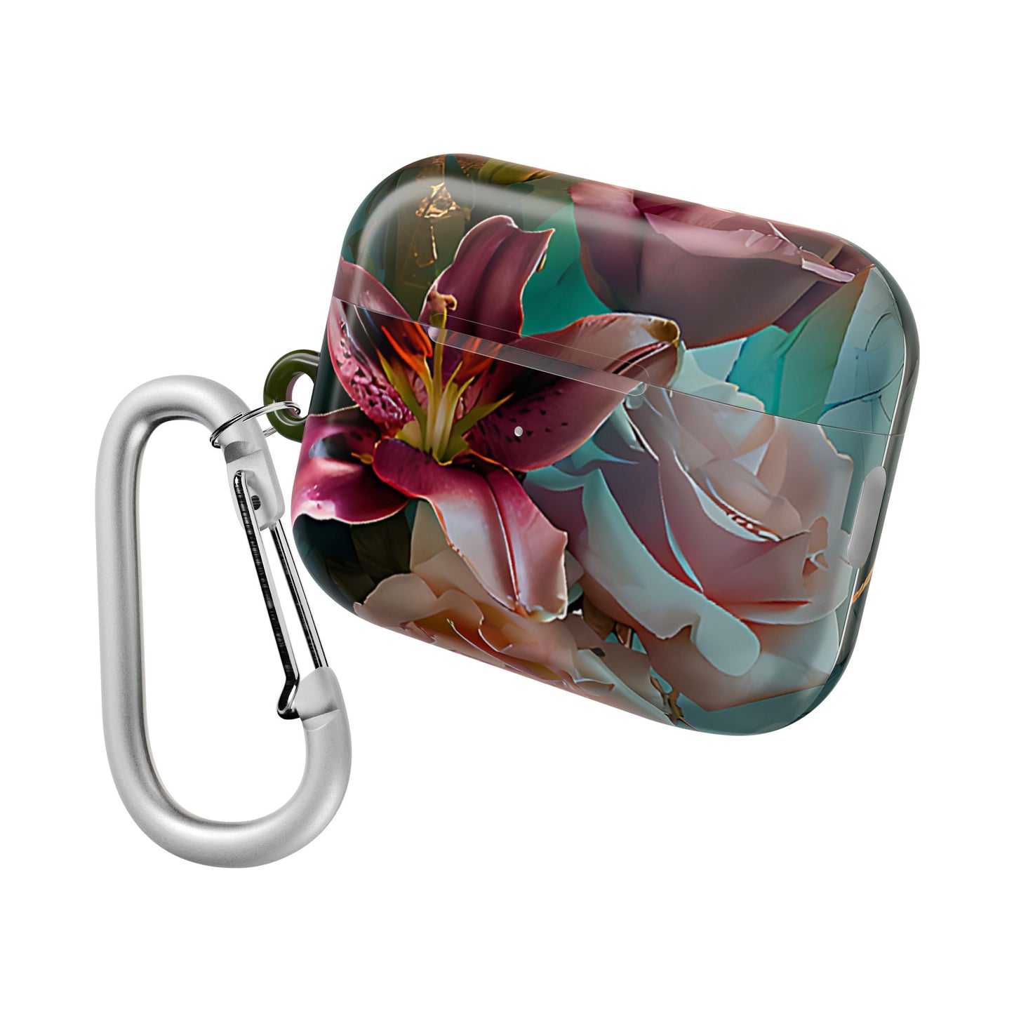 Pink Lily & Rose Design Floral AirPod Case - [HaveITcased]
