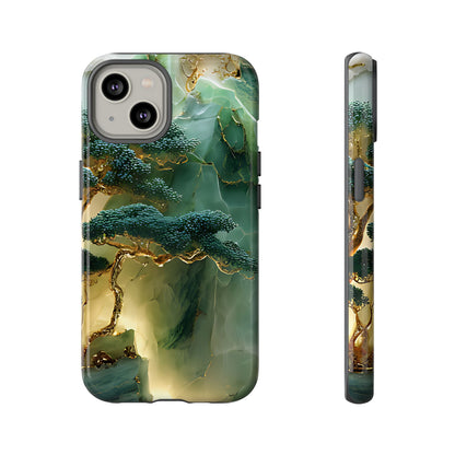 Green Jade Forest Mountain Art Protective Cover - [HaveITcased]