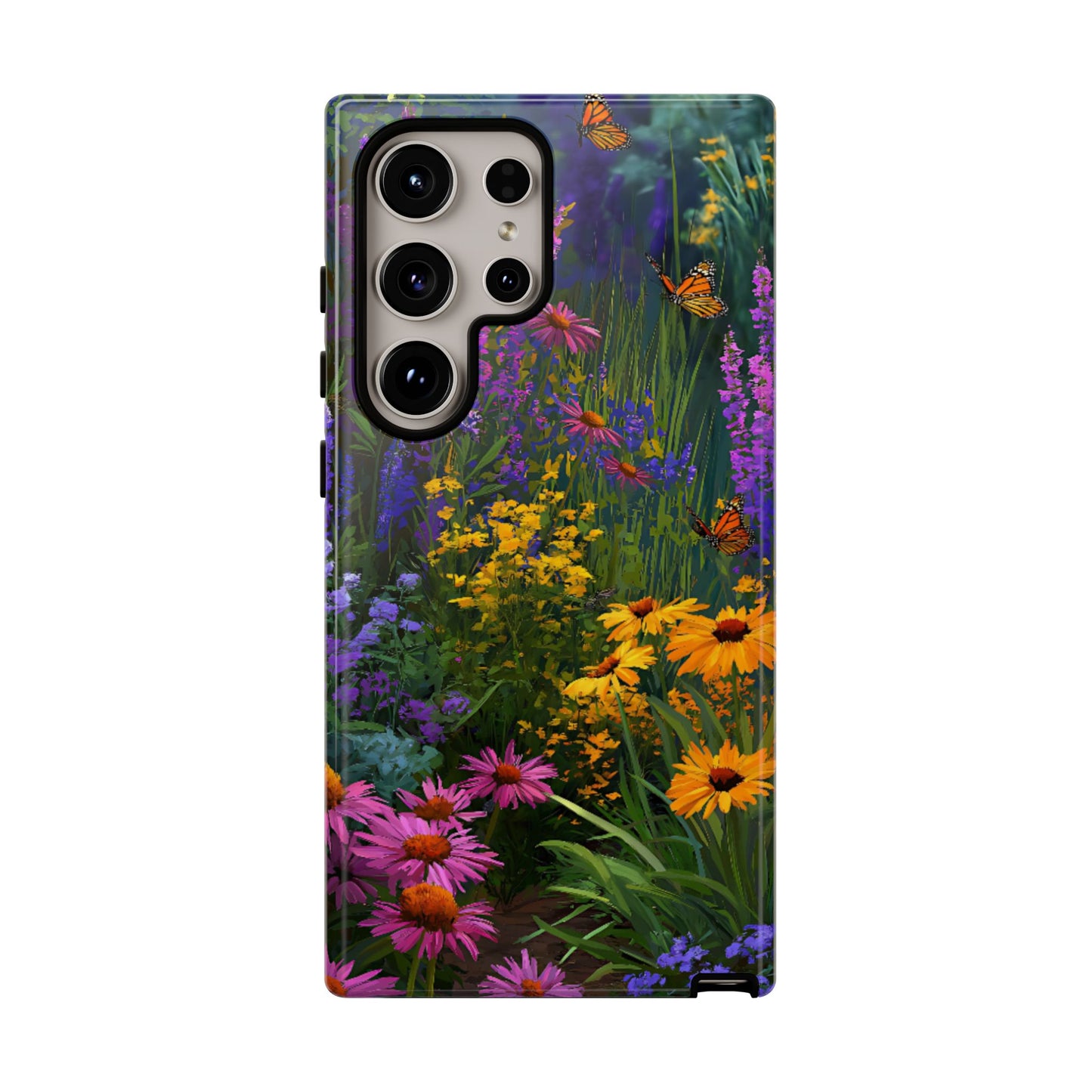 Wildflower Meadow Butterfly Tough Phone Case for iPhone, Samsung & Google Pixel. - [HaveITcased]