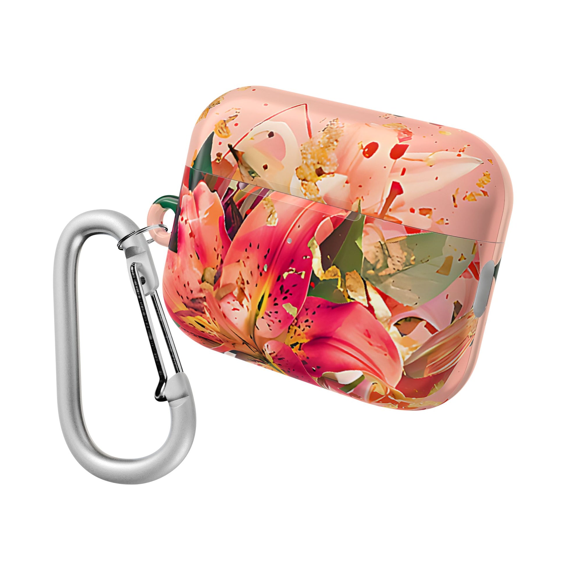 Elegant Pink Lily Print Floral AirPod Case - [HaveITcased]