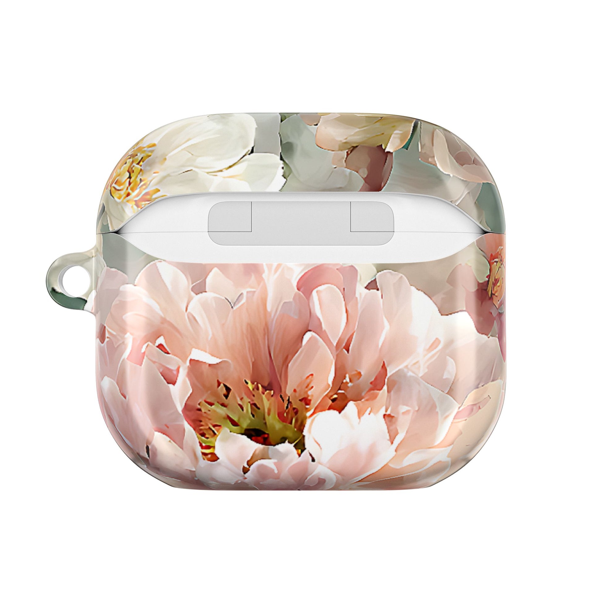 Peony Blossom Floral AirPod Case – Elegant Protective Cover with Pastel Flower - [HaveITcased]
