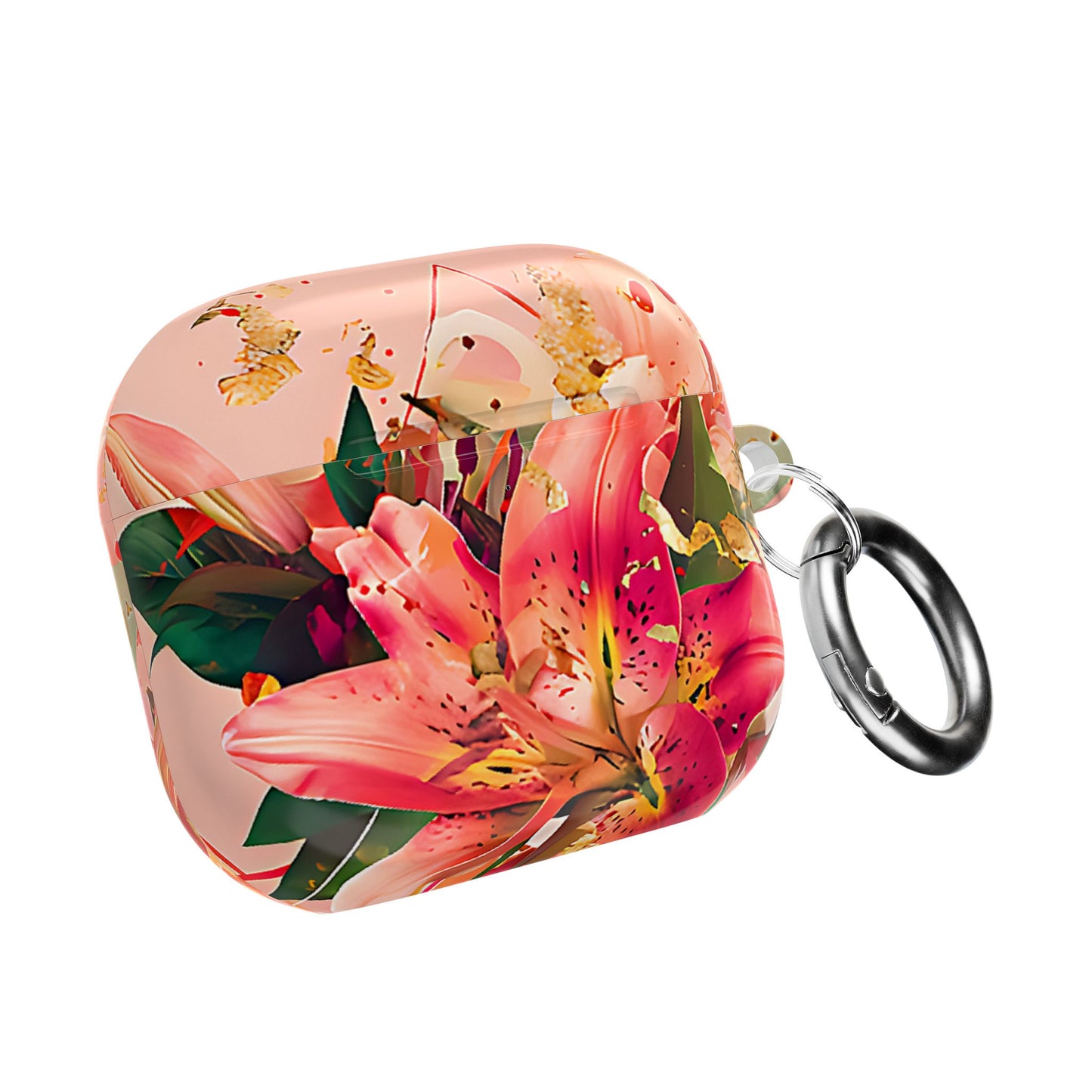 Elegant Pink Lily Print Floral AirPod Case - [HaveITcased]