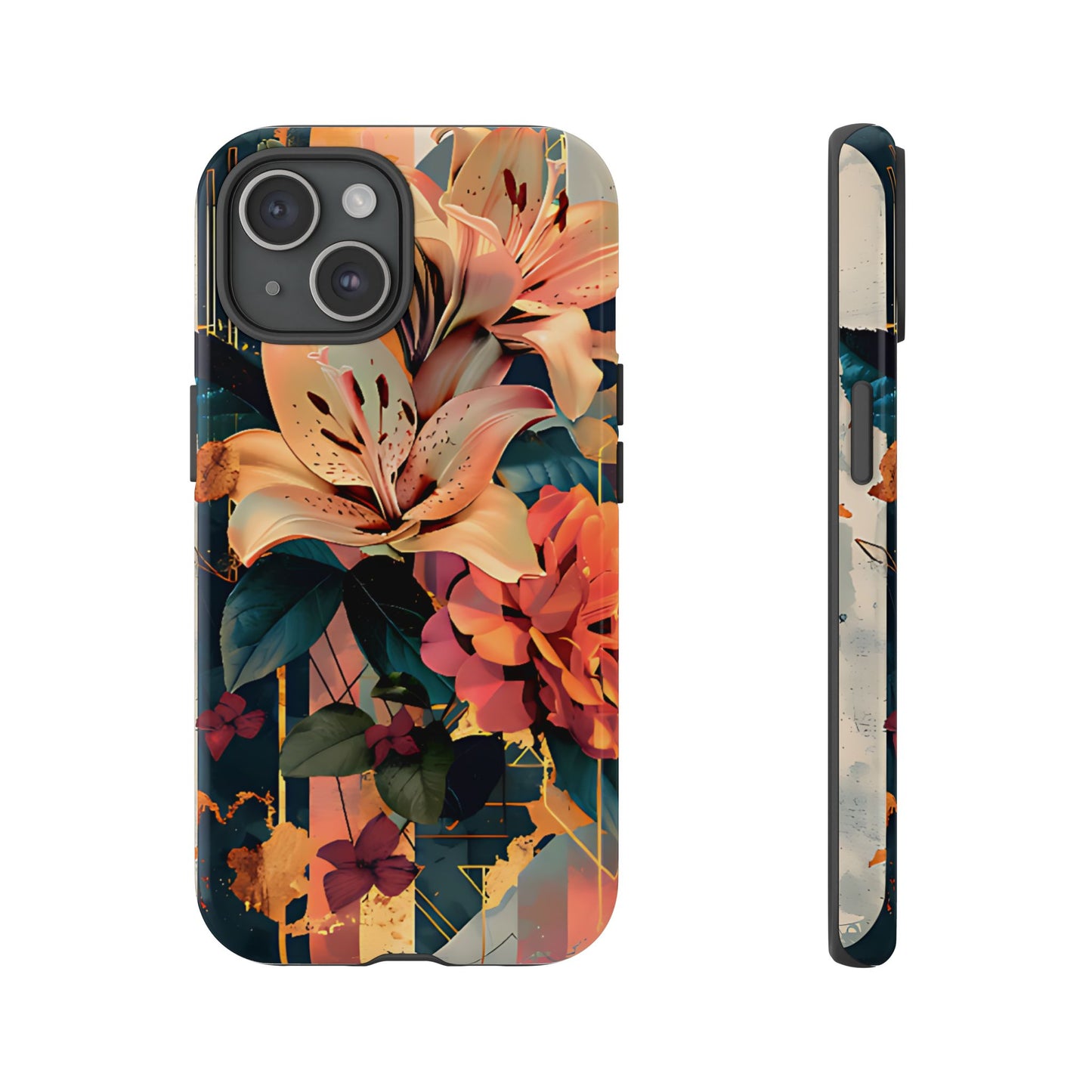 Luxury Floral Art with Lilies & Peonies Floral Phone Case - [HaveITcased]