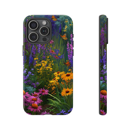 Wildflower Meadow Butterfly Tough Phone Case for iPhone, Samsung & Google Pixel. - [HaveITcased]