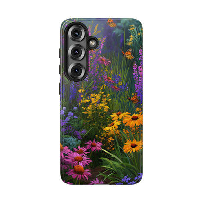Wildflower Meadow Butterfly Tough Phone Case for iPhone, Samsung & Google Pixel. - [HaveITcased]
