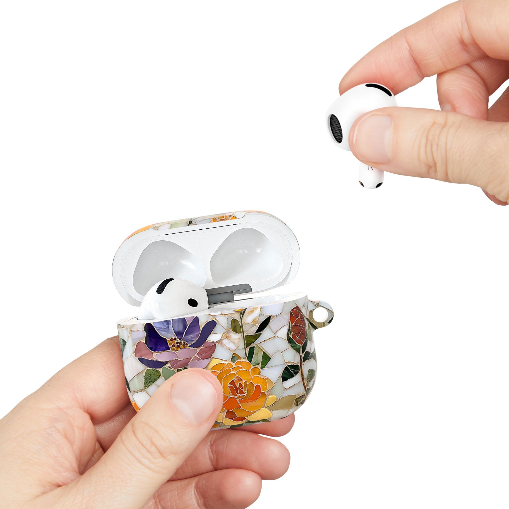 Mosaic Bloom Stained Glass AirPod Case - [HaveITcased]