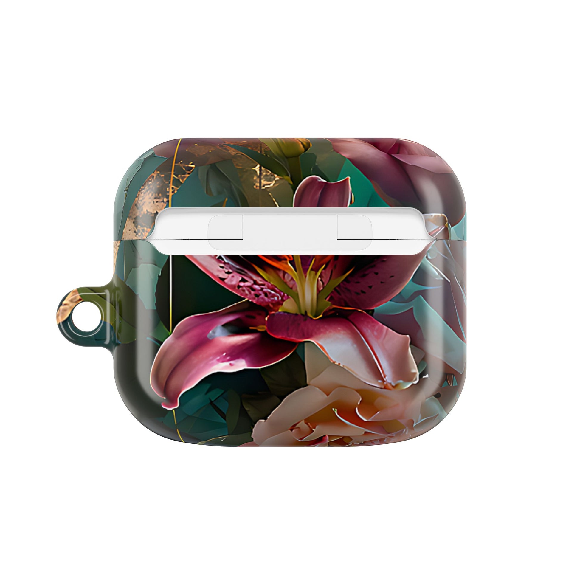 Pink Lily & Rose Design Floral AirPod Case - [HaveITcased]