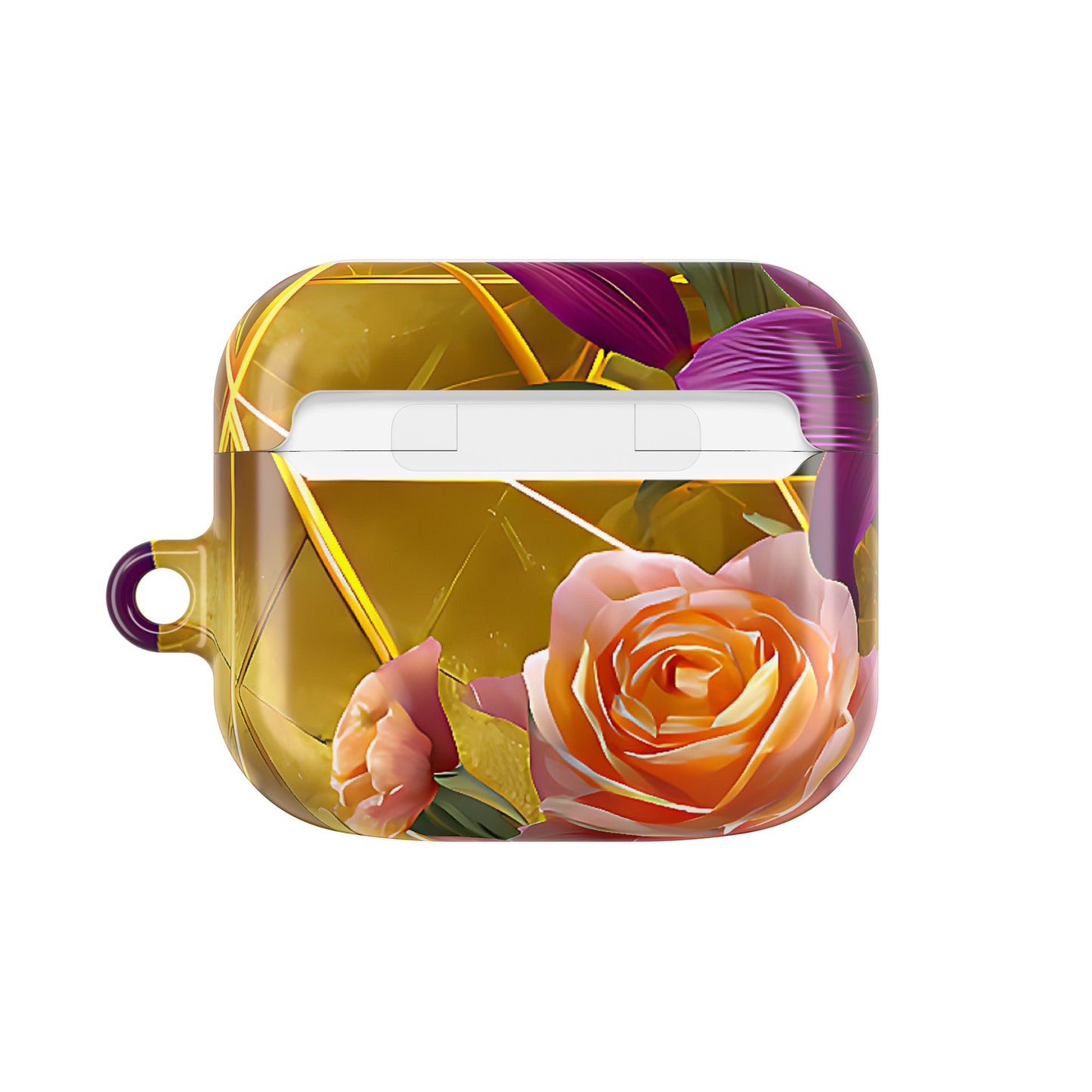 Golden Bloom Elegance Floral AirPod Case - [HaveITcased]