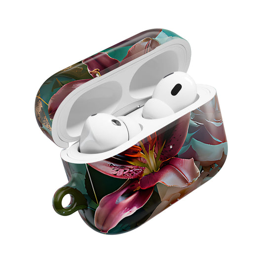 Pink Lily & Rose Design Floral AirPod Case - [HaveITcased]