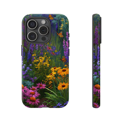 Wildflower Meadow Butterfly Tough Phone Case for iPhone, Samsung & Google Pixel. - [HaveITcased]