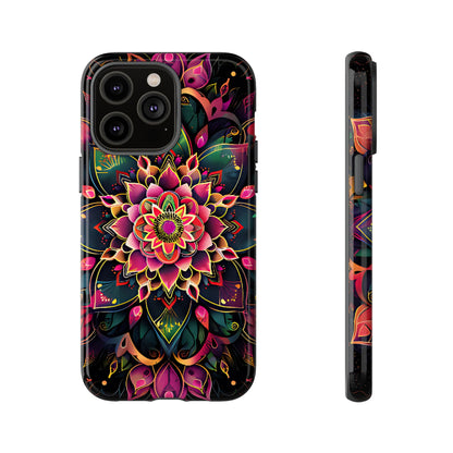 Vivid Bloom Armor Mandala Tough Floral Case - [HaveITcased]