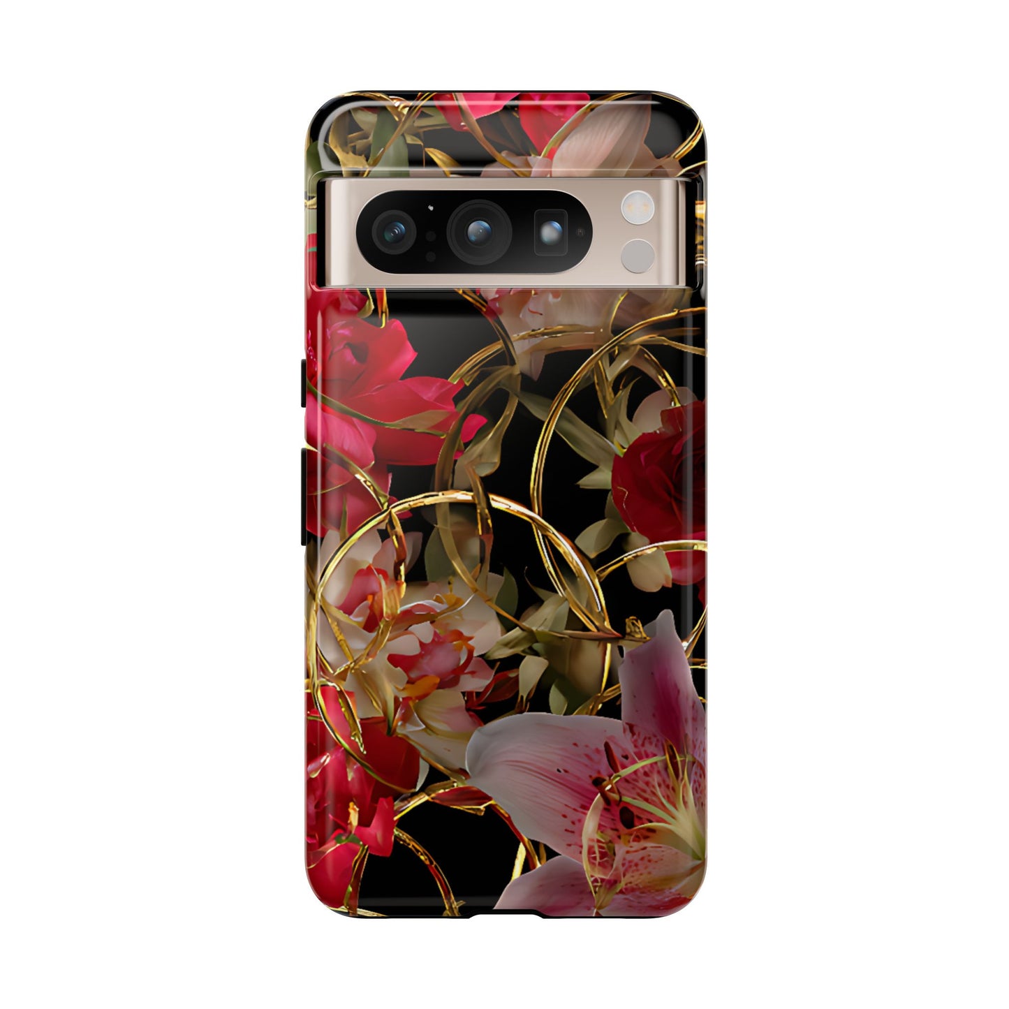 Orchid Gold Armor  Tough Floral Case For Phones - [HaveITcased]