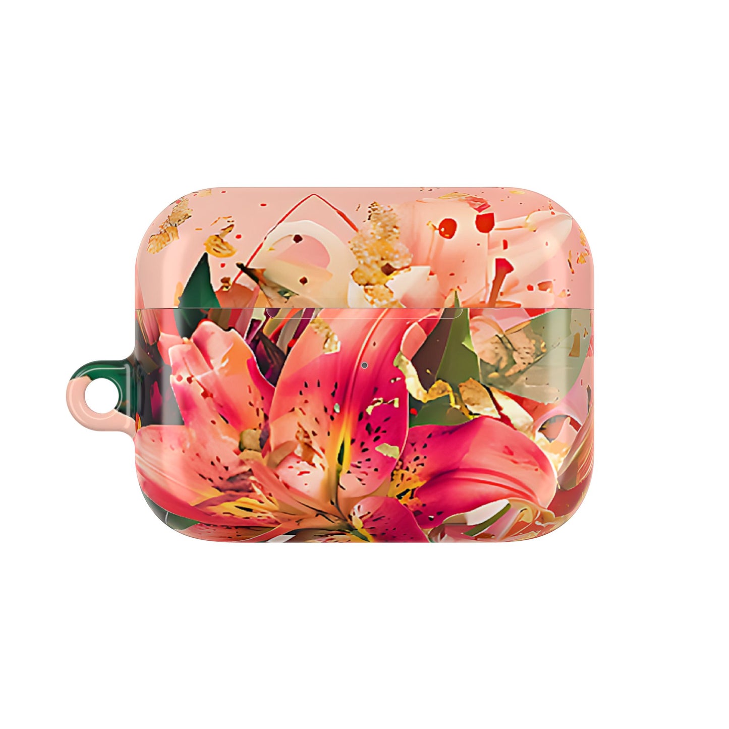 Elegant Pink Lily Print Floral AirPod Case - [HaveITcased]