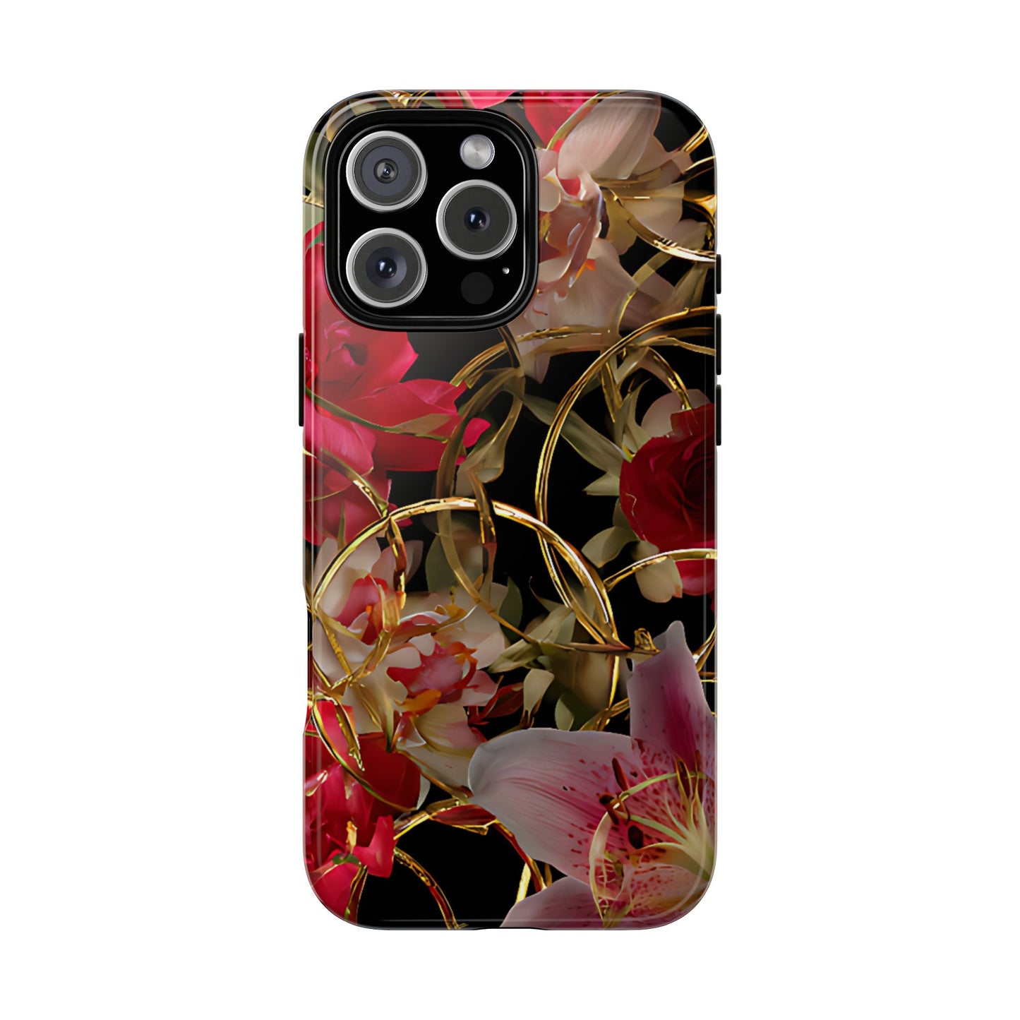 Orchid Gold Armor  Tough Floral Case For Phones - [HaveITcased]