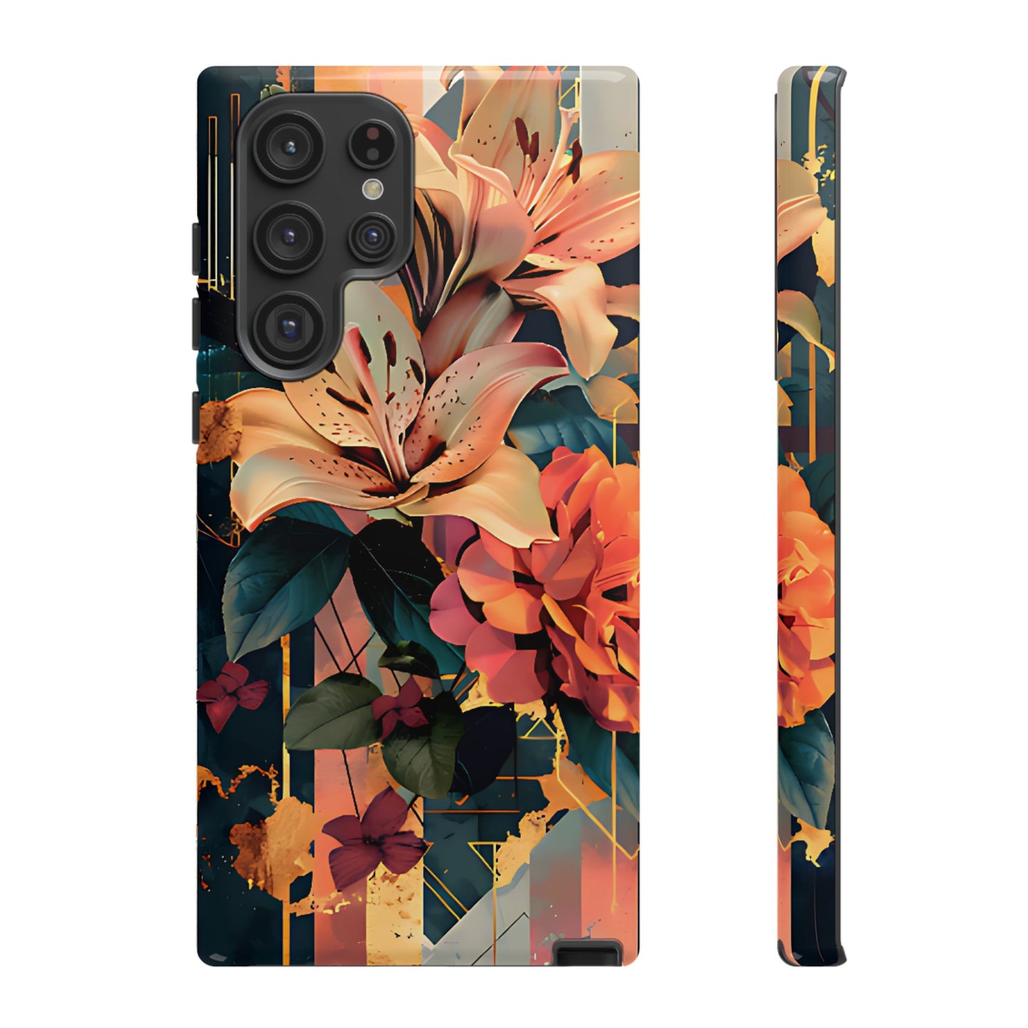 Luxury Floral Art with Lilies & Peonies Floral Phone Case - [HaveITcased]