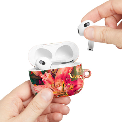 Elegant Pink Lily Print Floral AirPod Case - [HaveITcased]