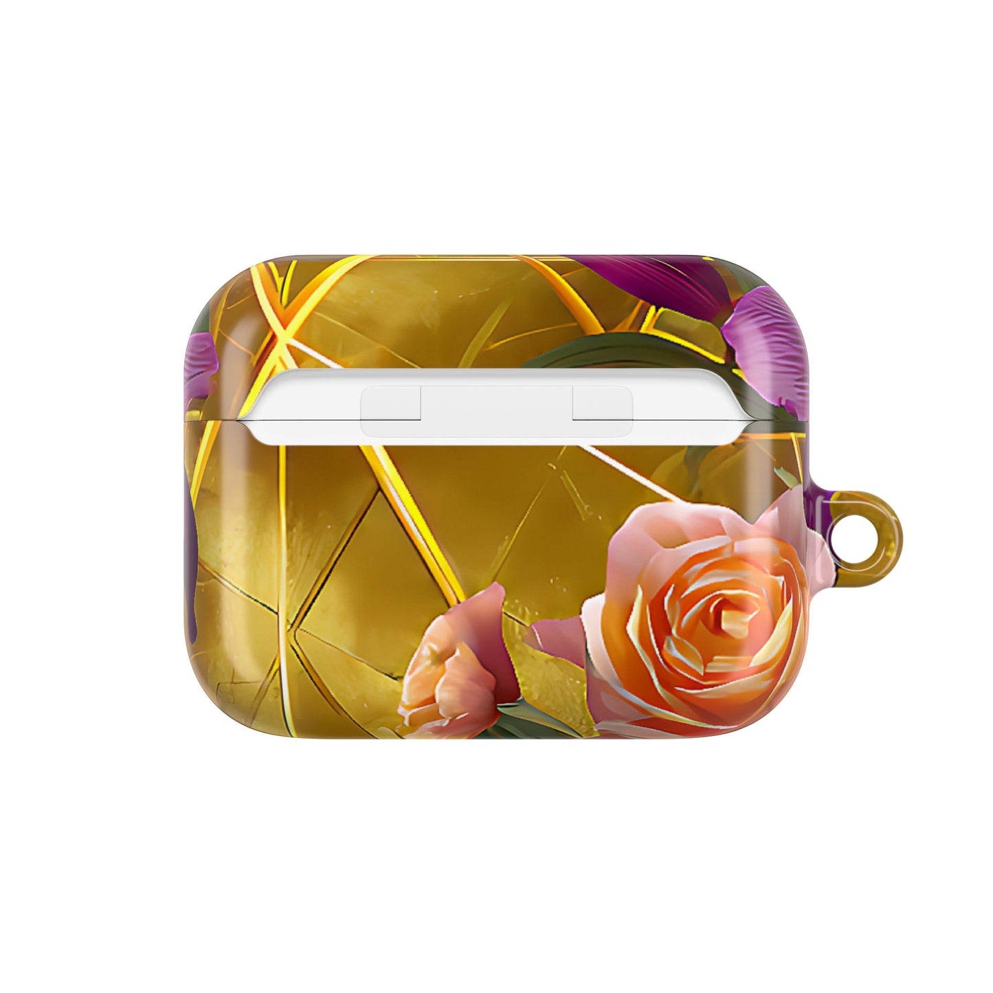 Golden Bloom Elegance Floral AirPod Case - [HaveITcased]