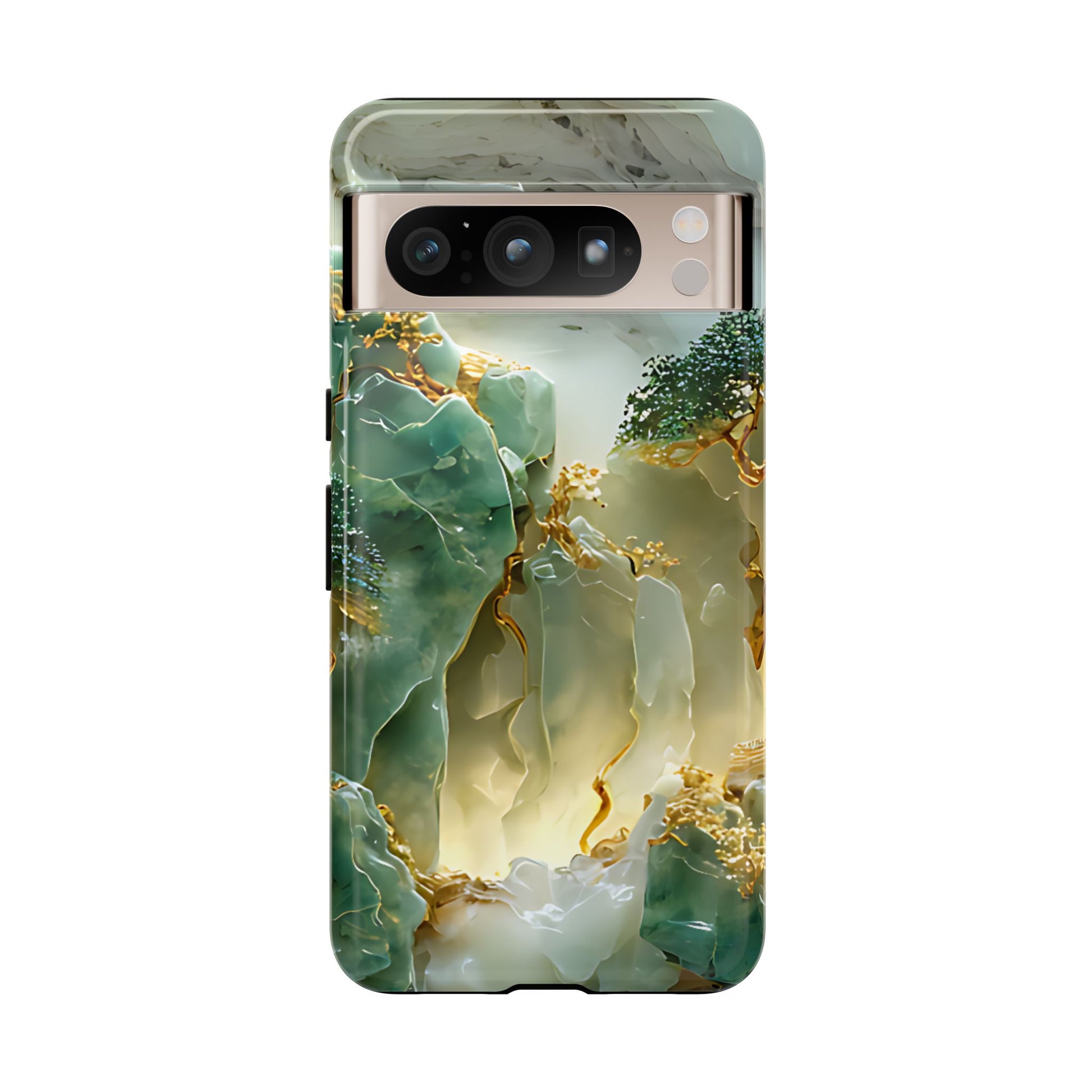 Luxury Jade Mountain Landscape Phone Case – Artistic Nature Design - [HaveITcased]