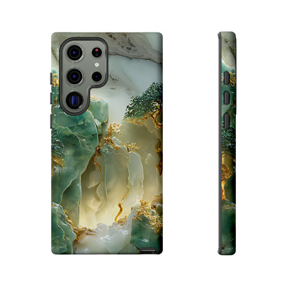 Luxury Jade Mountain Landscape Phone Case – Artistic Nature Design - [HaveITcased]